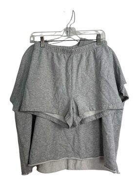 Aritzia Sweatfleece Air Terry Short and Top Set Gray Size Small